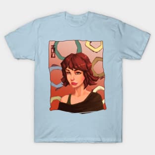 girl portrait design T-Shirt